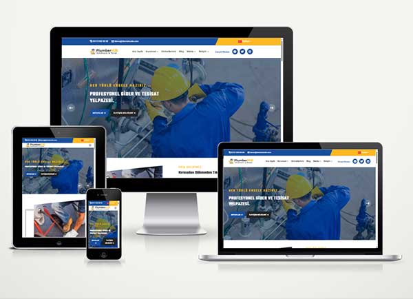 Kanalizasyon Tesisat Firma Web Site Paketi Plumber