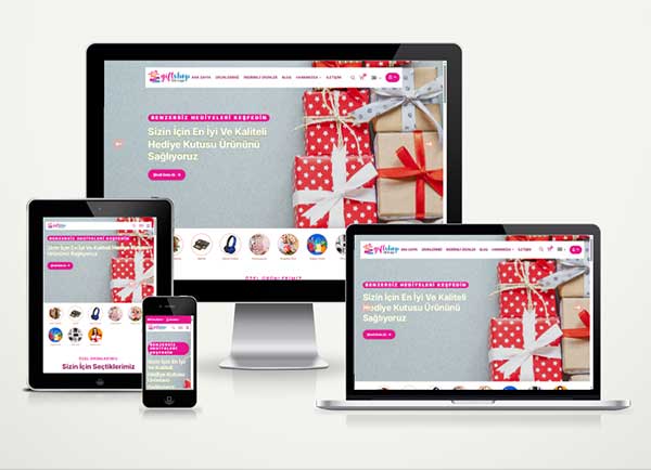 E-Ticaret Hediyelik Eşya Parti Web Paketi Giftsho