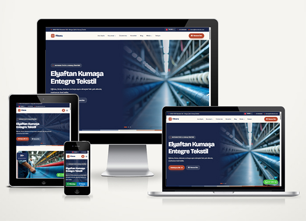 Kumaş ve İplik Fabrikası Web Sitesi Paketi Fibo